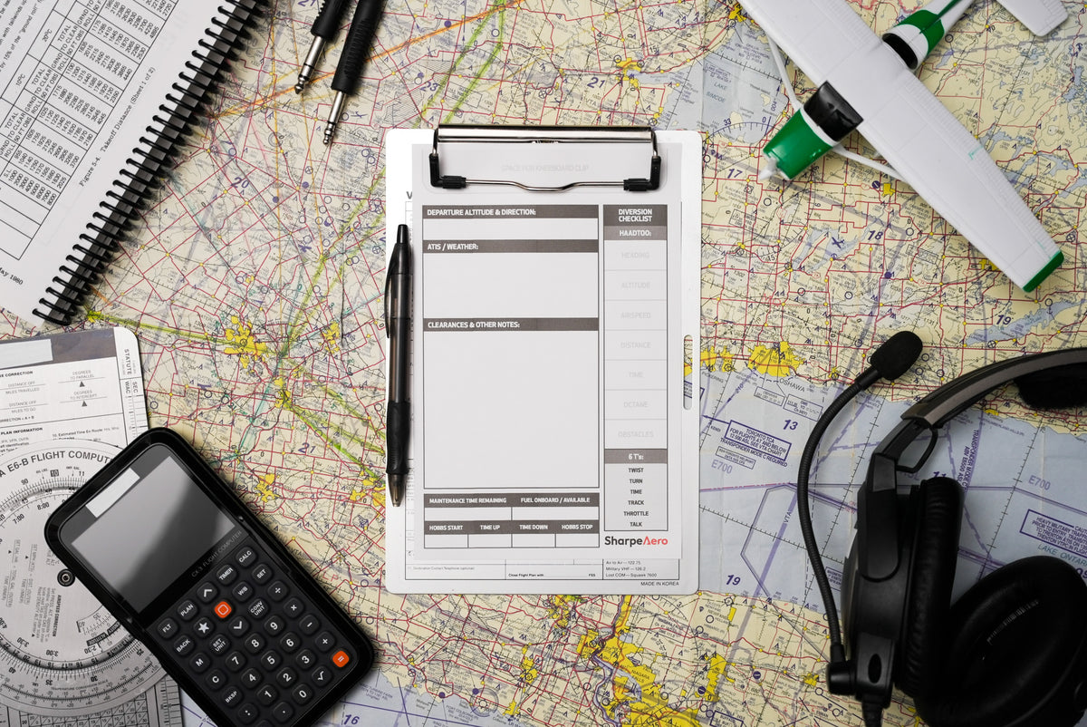 In-Flight Notes 2.0 | Flight Training Kneeboard Templates – SharpeAero